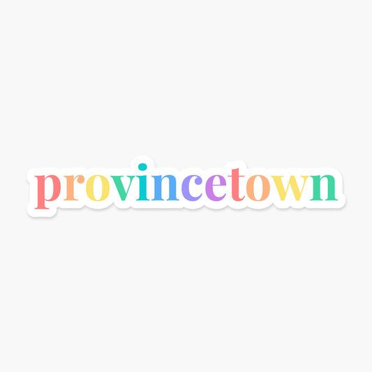 Provincetown, Massachusetts 3.45 x 1 in - Everyday Sticker
