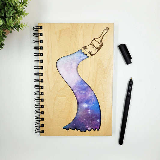 Paint the Sky Wood Journal - Stationery, Journals, Notebook: Blank Paper