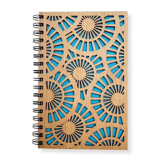 Zen Spirals Wood Journal - Stationery, Journals, Notebook: Lined