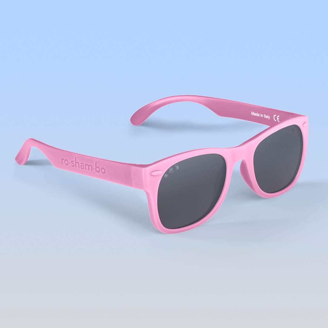 Light Pink Sunglasses: Grey Polarized Lens / Baby (Ages 0-2)